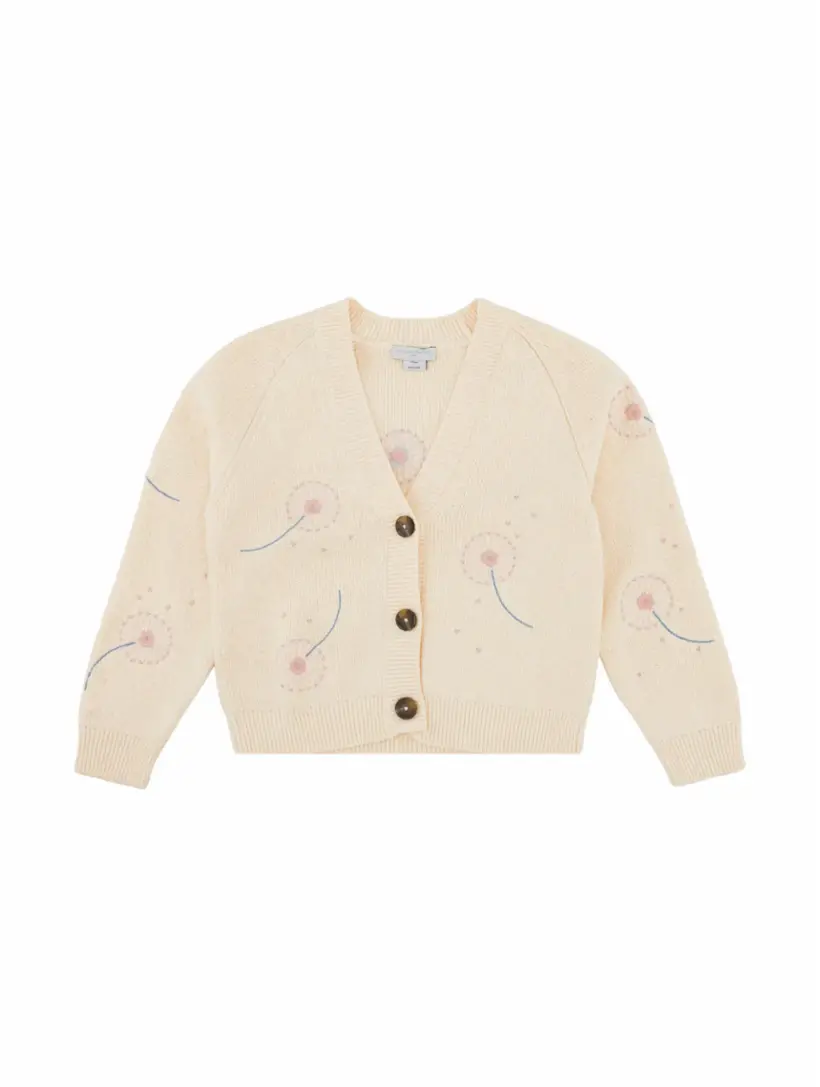 

Вязаный кардиган с вышивкой Stella McCartney, бежевый