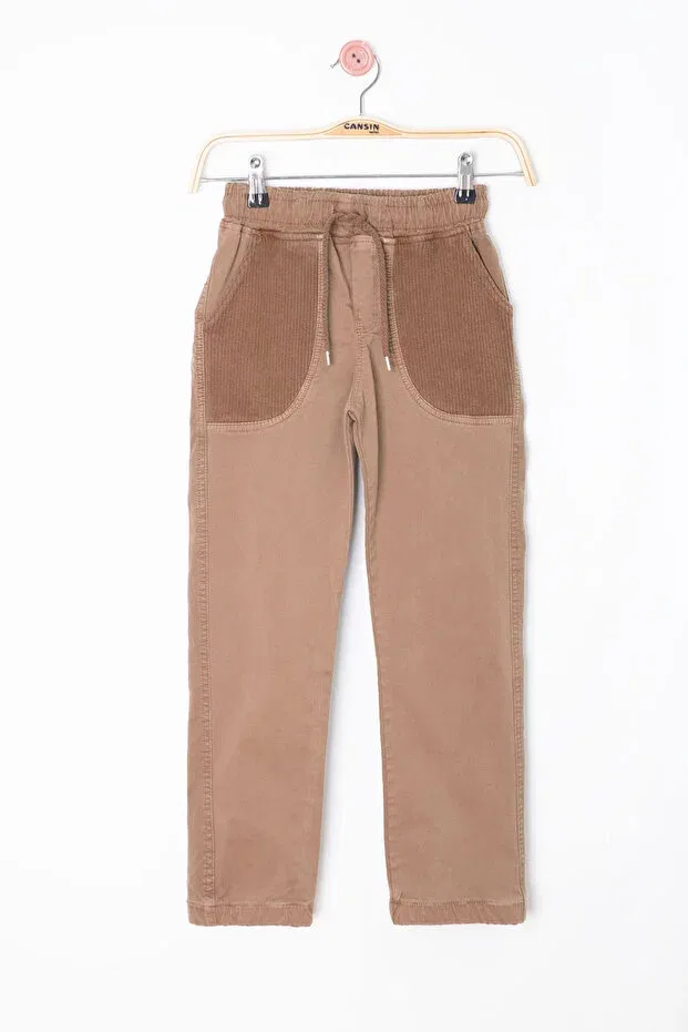 Детские брюки для мальчиков льняные Cansın Mini, Brown