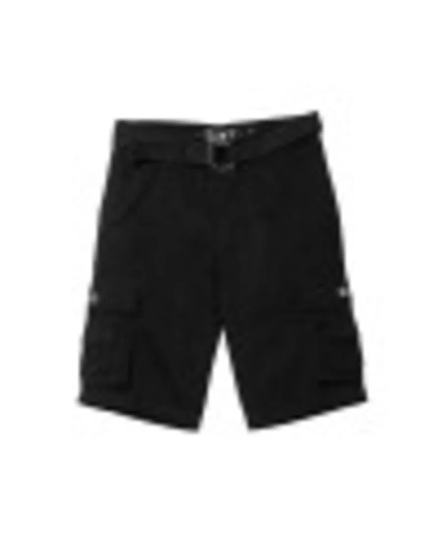 Шорты карго с ремнем Boy's Belted Twill Cargo Shorts Raw X, Black