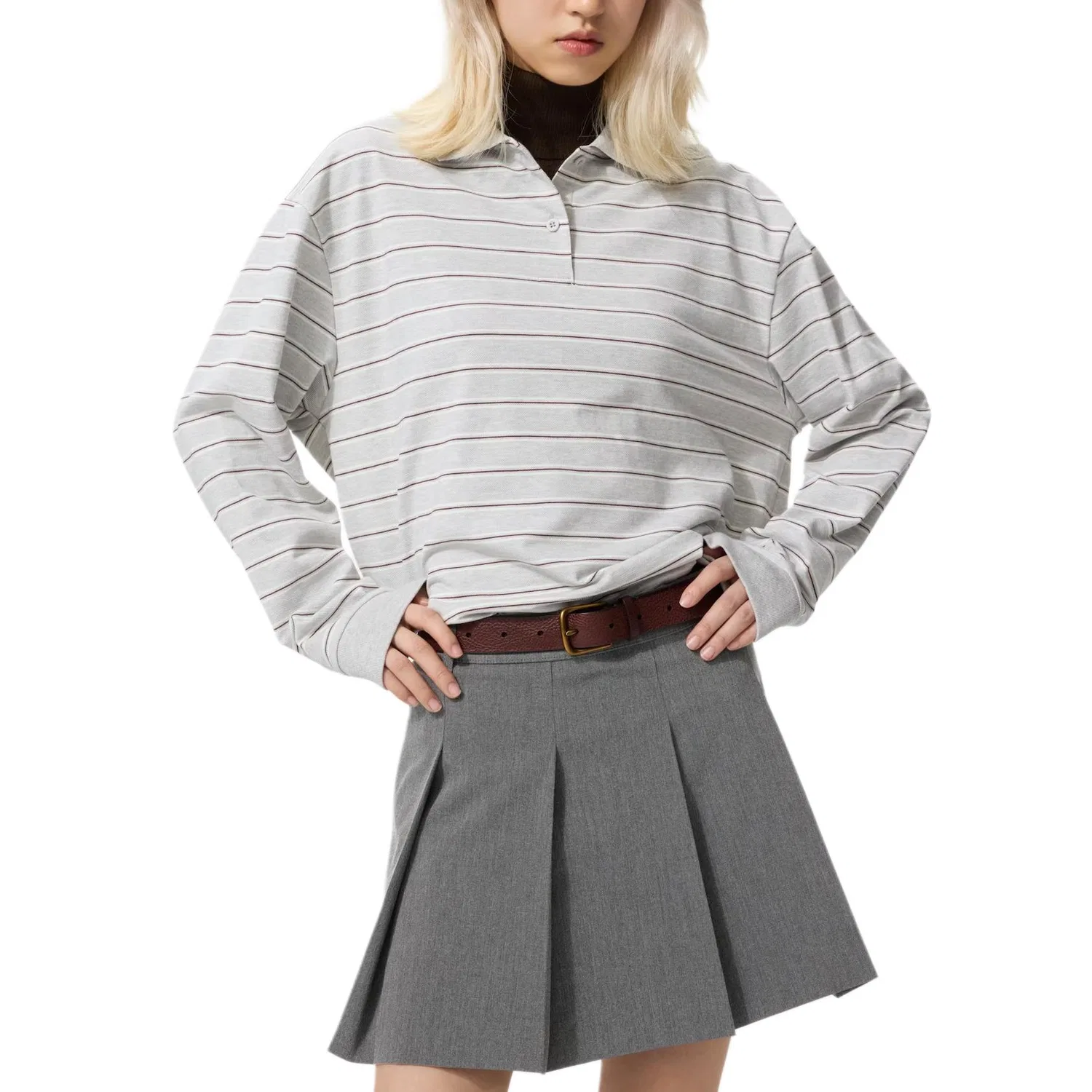 Женская юбка Casual Short Skirts UNIQLO, Dark Gray — фото 4