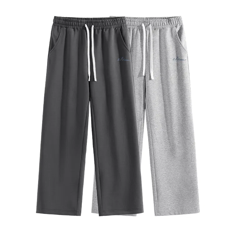 Детские спортивные штаны с принтом MINISO, Dark Gray + Heather Gray