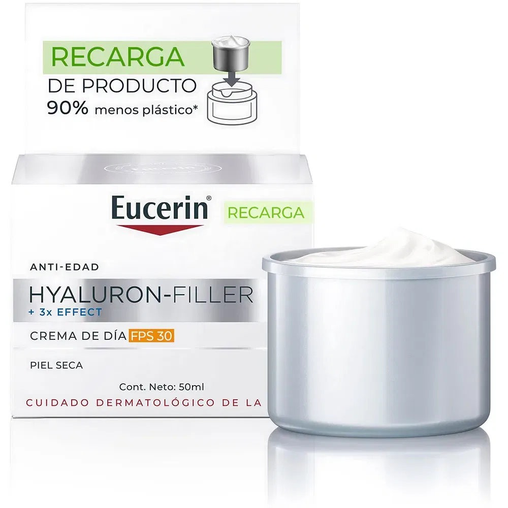 Крем для лица Hyaluron-Filler Day SPF30 Refill 50ml Eucerin, прозрачный