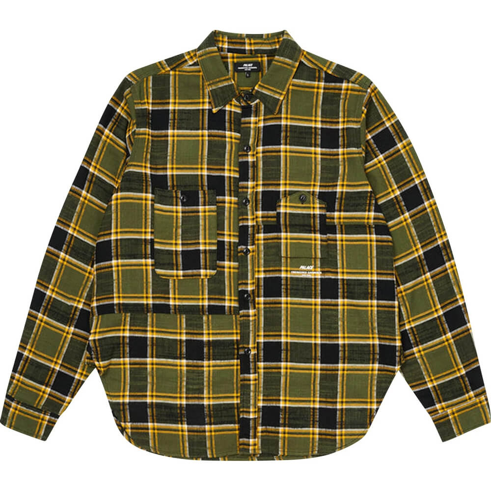 Рубашка Palace x Engineered Garments Panel Check, зеленый - фото