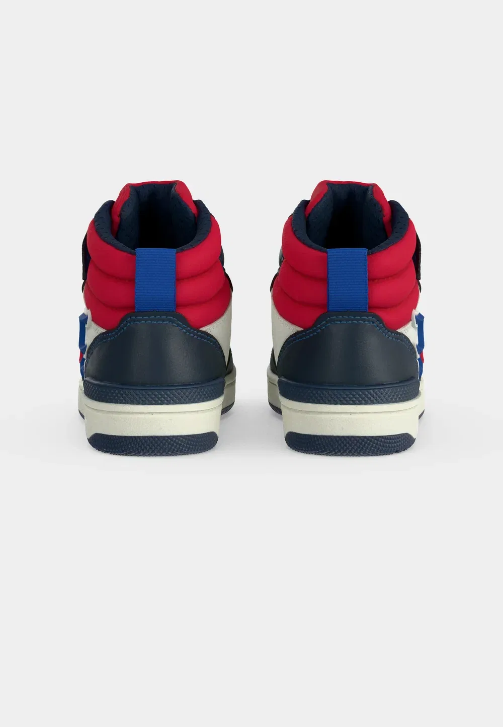 Washiba boy - высокие кроссовки Geox, Navy/Red — фото 4