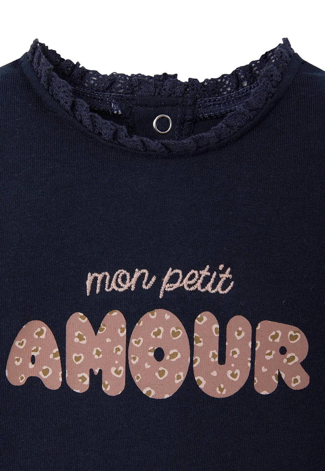 Топ с длинными рукавами Vertbaudet, Marine — фото 3