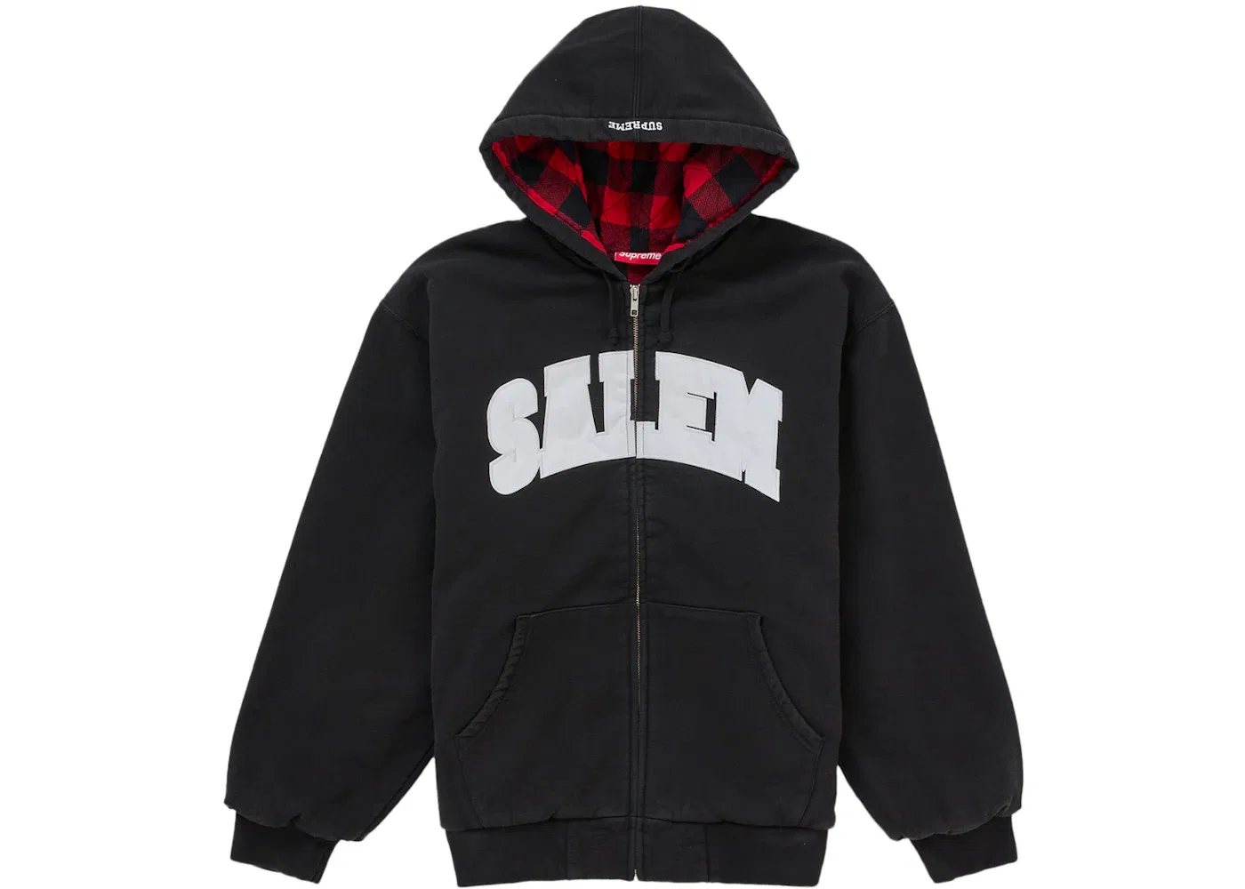 Мужская худи на молнии Salem Supreme, Black