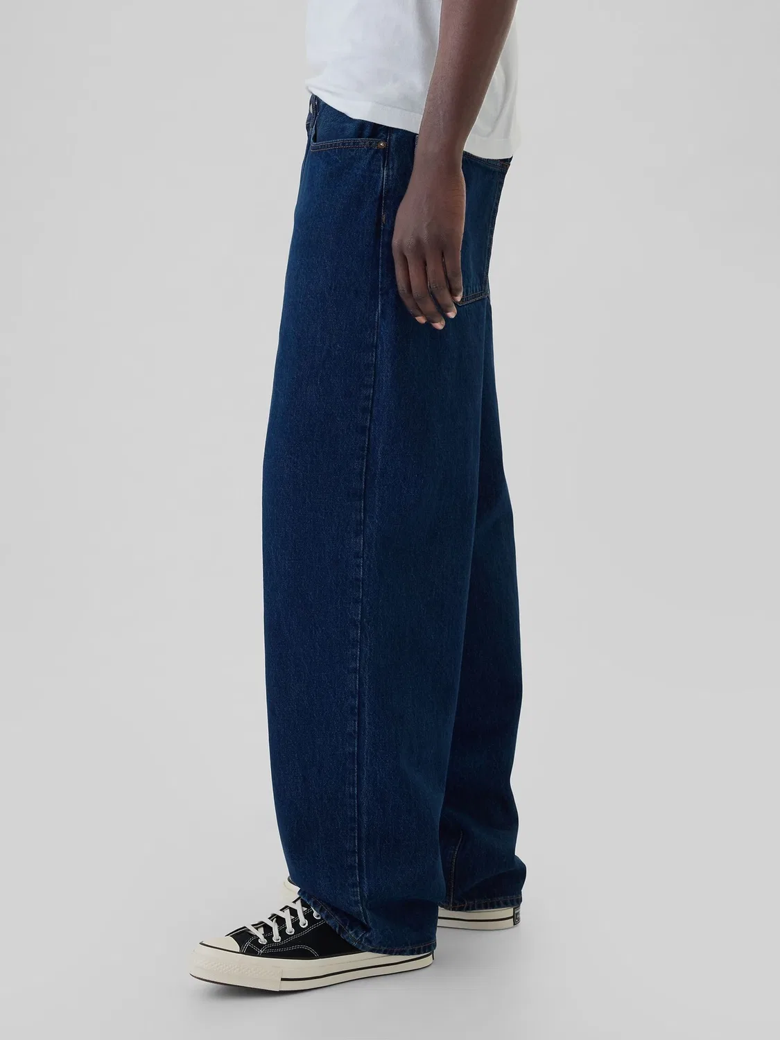 Джинсы свободные Baggy Gap, синие — фото 2