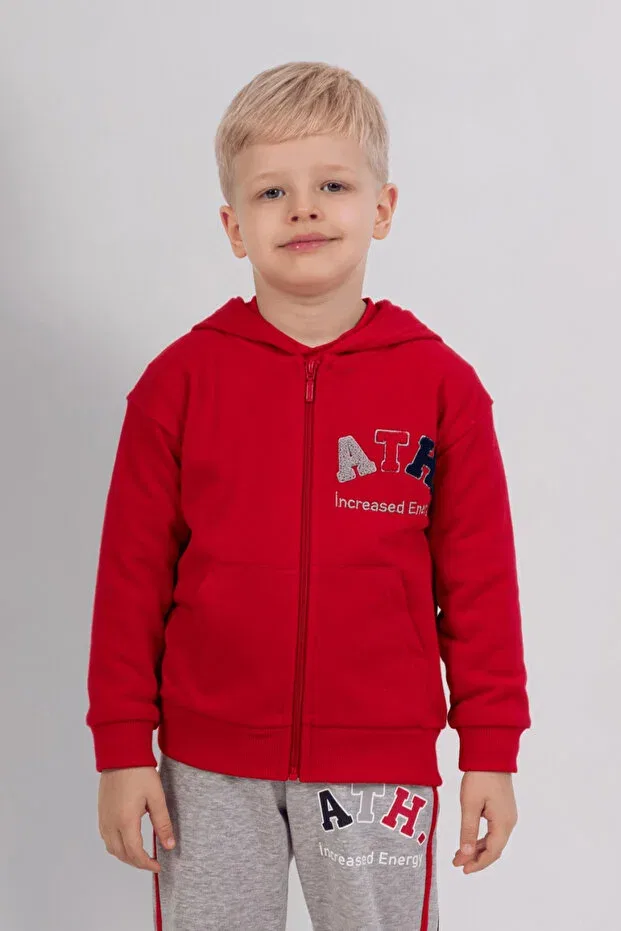 Детский кардиган для мальчиков с капюшоном Dmb Boys & Girls, Red