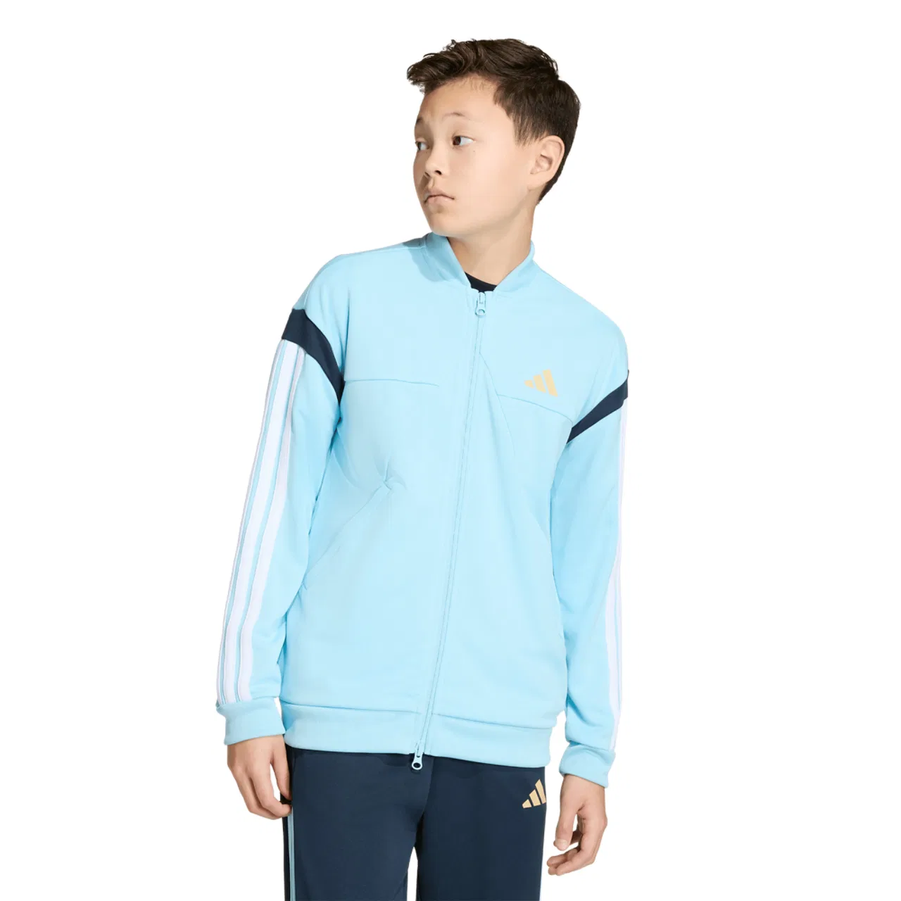 Куртка для мальчиков House of Tiro Adidas, цвет Hazy Beige/Ice Blue/White