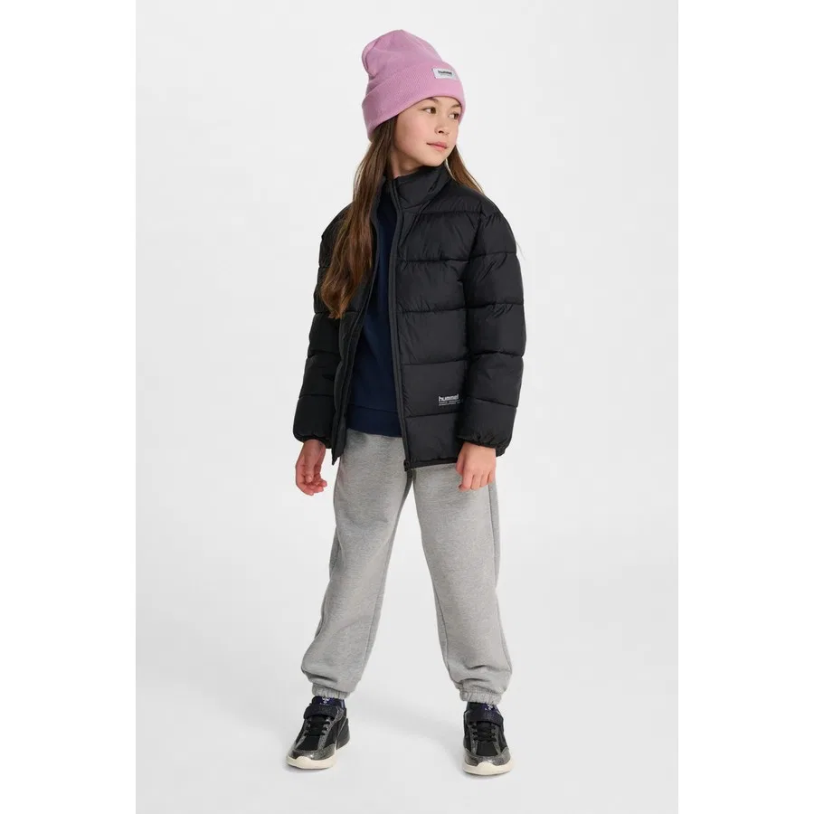Пуховик легкий с высоким воротником Hummel Lightweight Puffer, Черный — фото 3