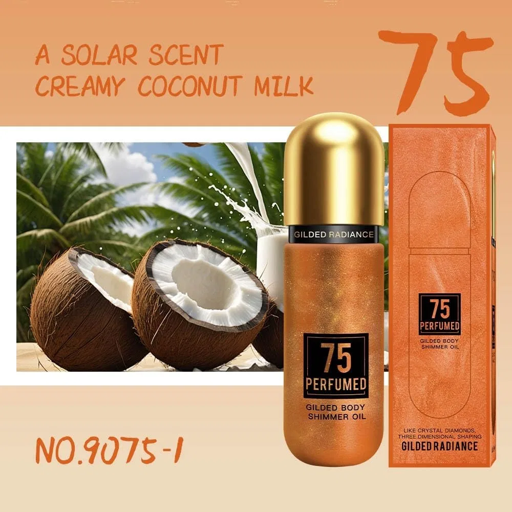 Хайлайтер для лица и тела Fragrance Body Glow Oil, 150 мл Generic — фото 3