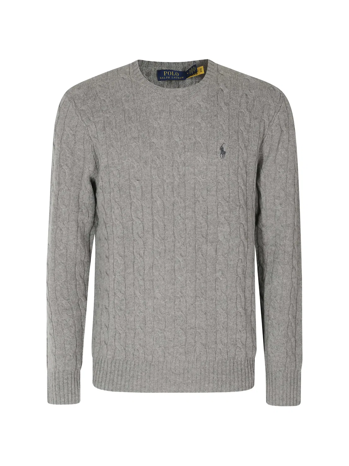 Polo Ralph Lauren Свитер с вязкой «косы» серый