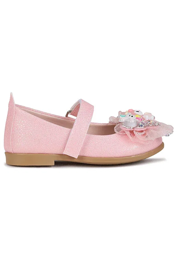 Детские балетки для девочек с блестками Kiko Kids, White - White — фото 4