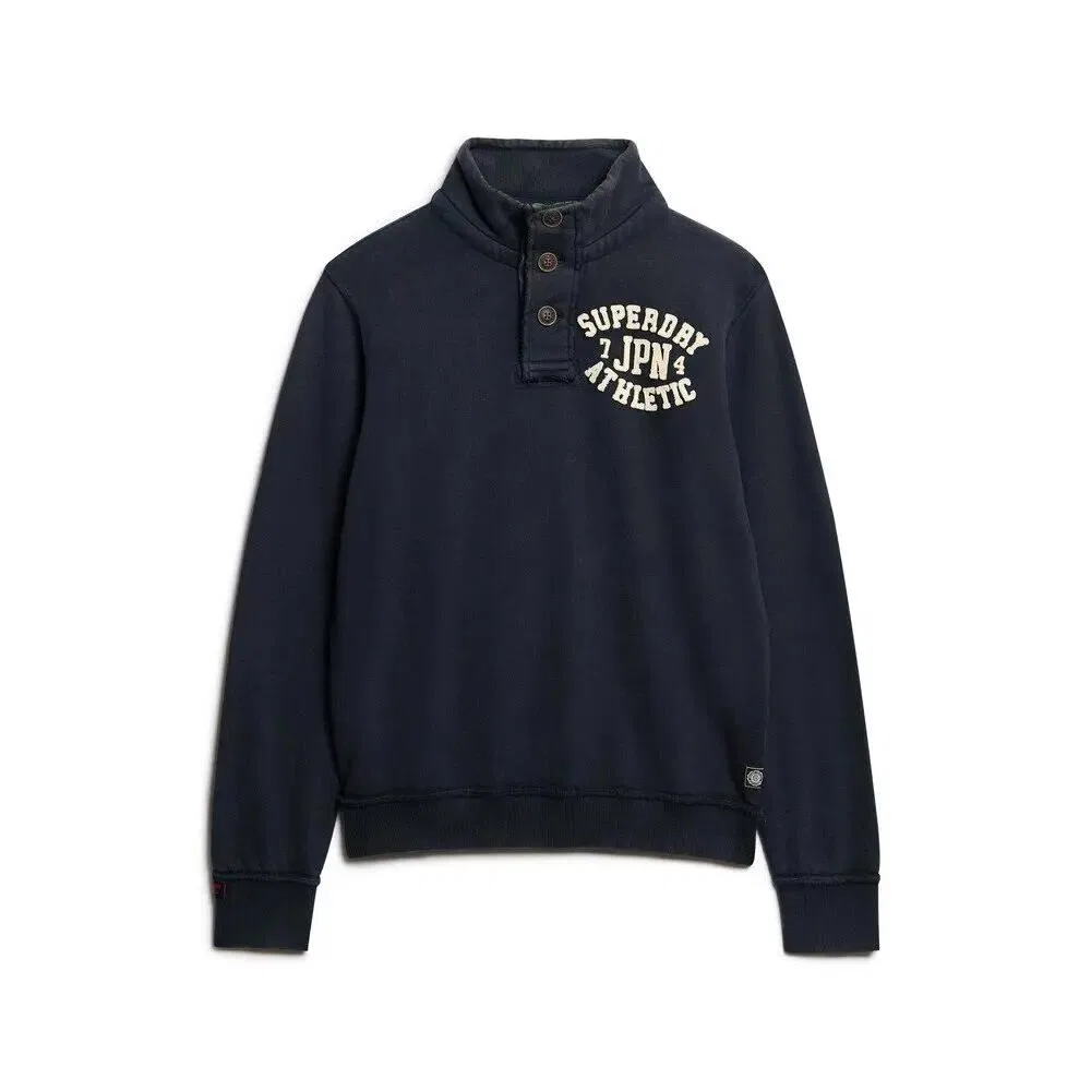 Мужской свитшот с воротником-стойкой Vintage Athletic Superdry, Blau