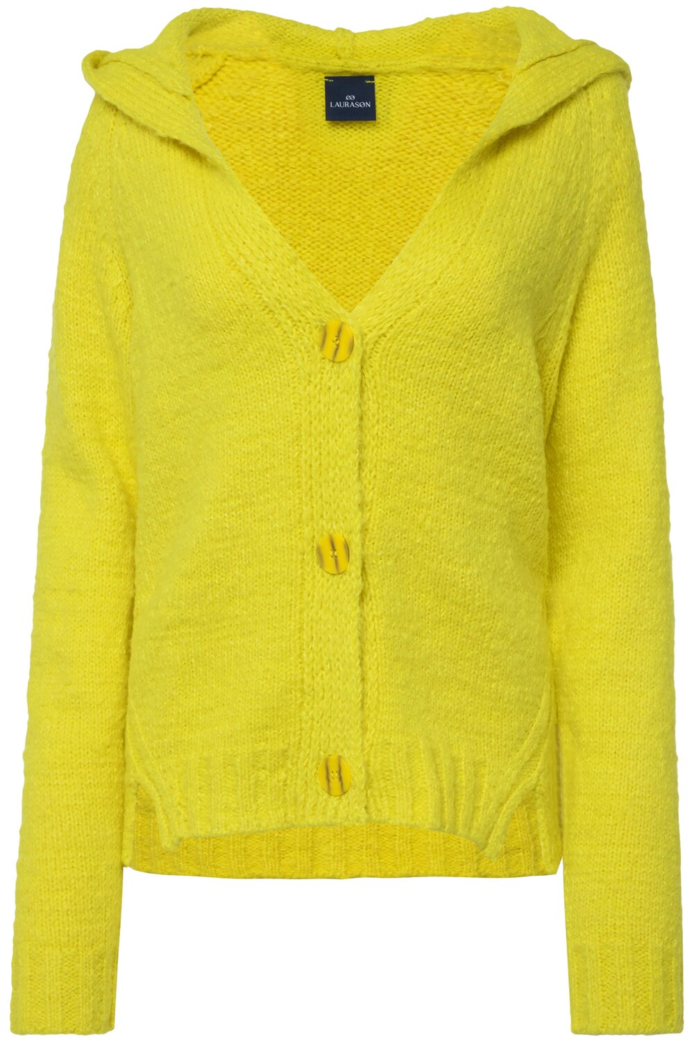 

Толстовка LAURASØN Strickjacke, цвет neon yellow