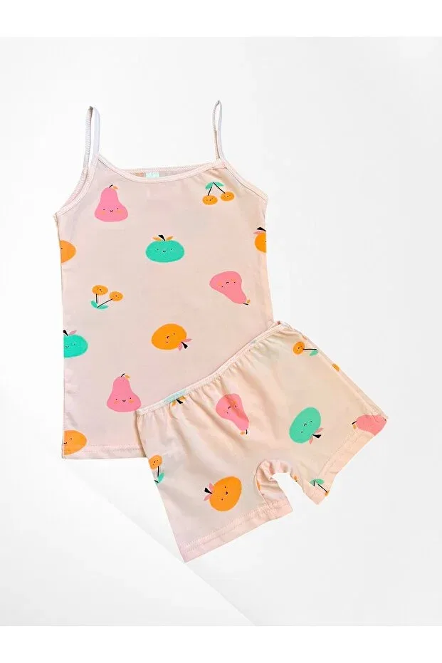 Детский комплект нижнего белья для девочек хлопковый с принтом Pajama Shop, Pink