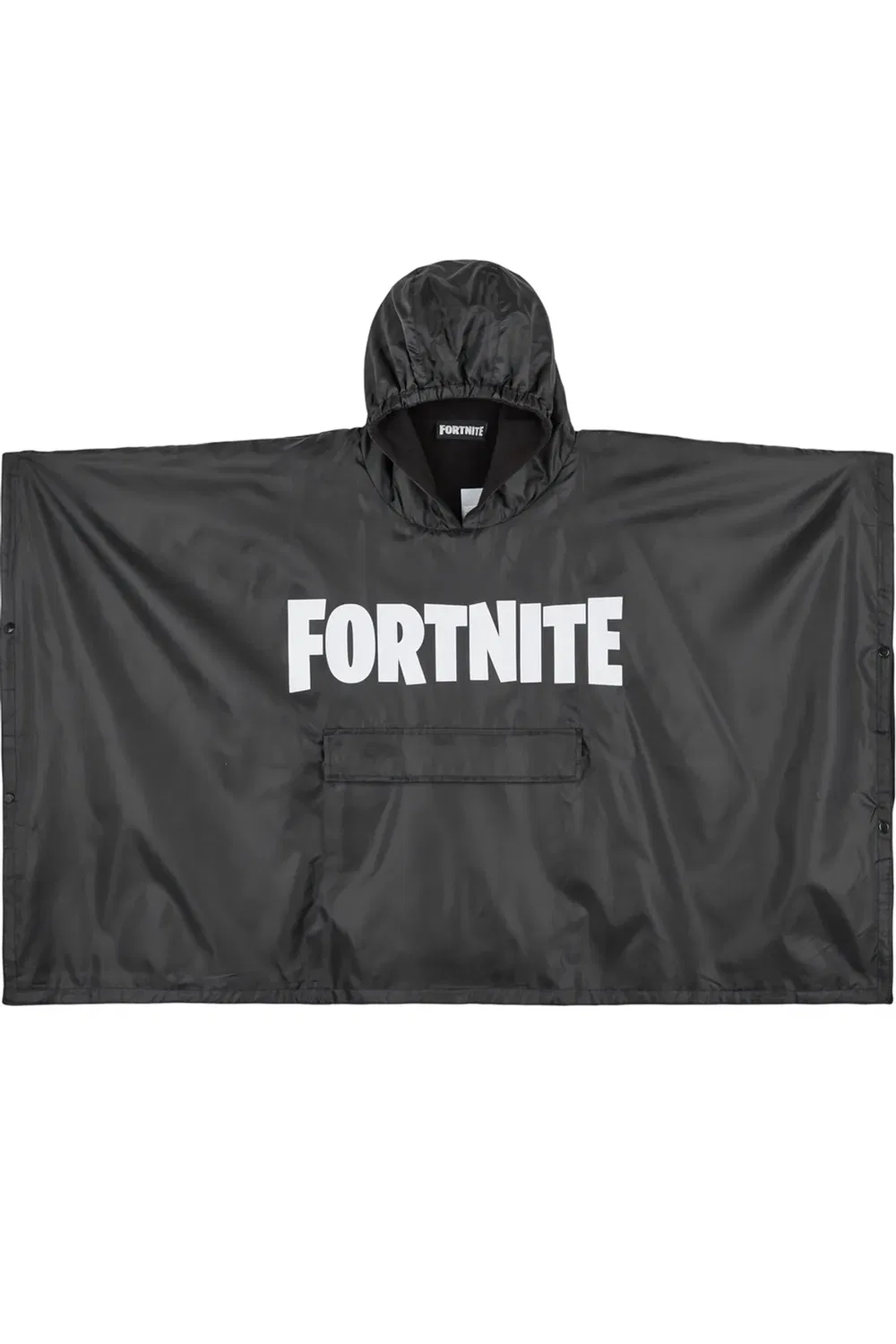 Детский дождевик-пончо с сумкой Fortnite, Black — фото 4