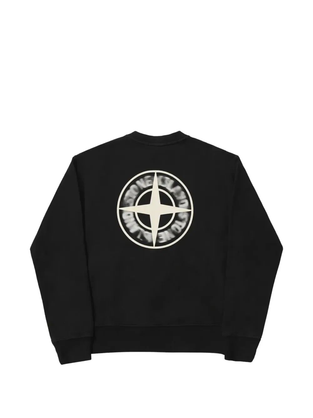 Черный свитшот с логотипом Stone Island — фото 2