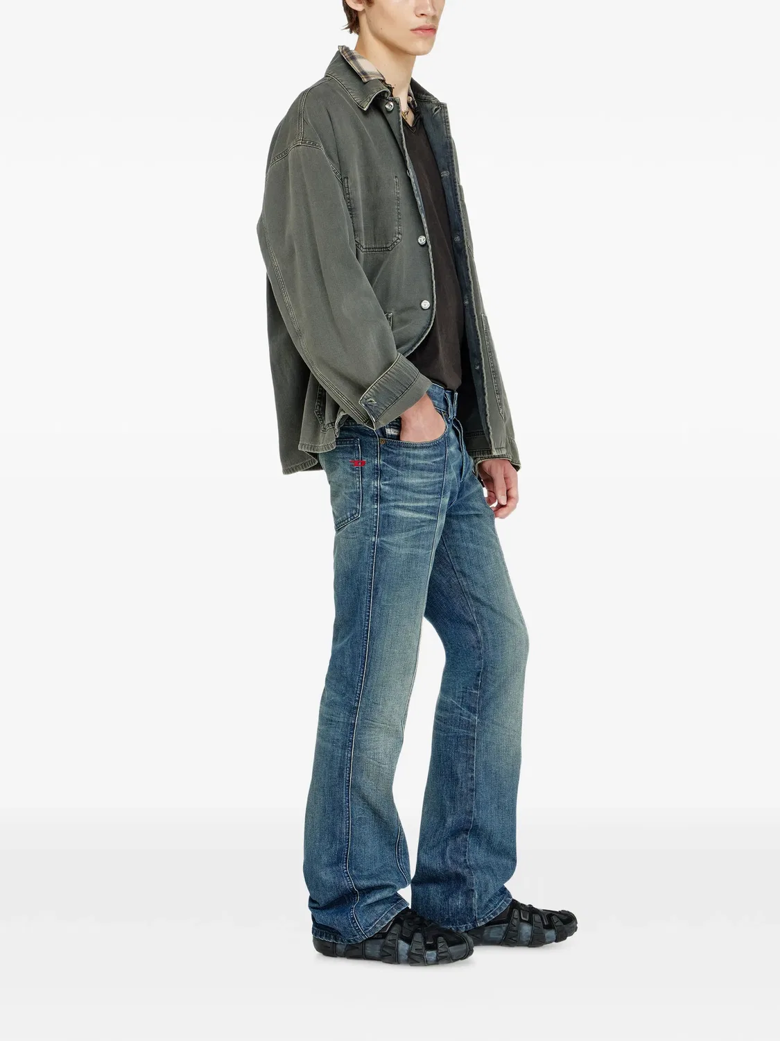 Джинсы bootcut 1998 D-Buck средней посадки Diesel, синий — фото 3