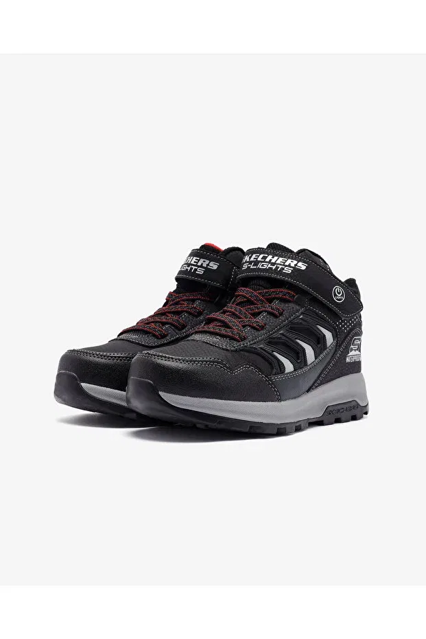 Детские ботинки для девочек на плоской подошве Storm Blazer - Glow Roam Skechers, Bkcc — фото 3