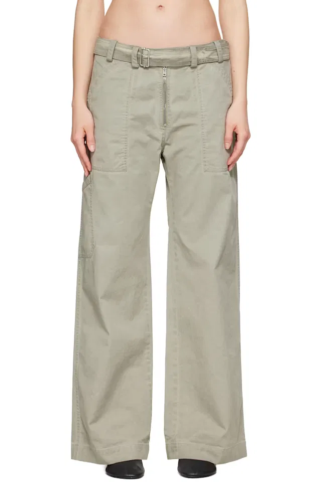 Серые брюки Twill Belt Acne Studios
