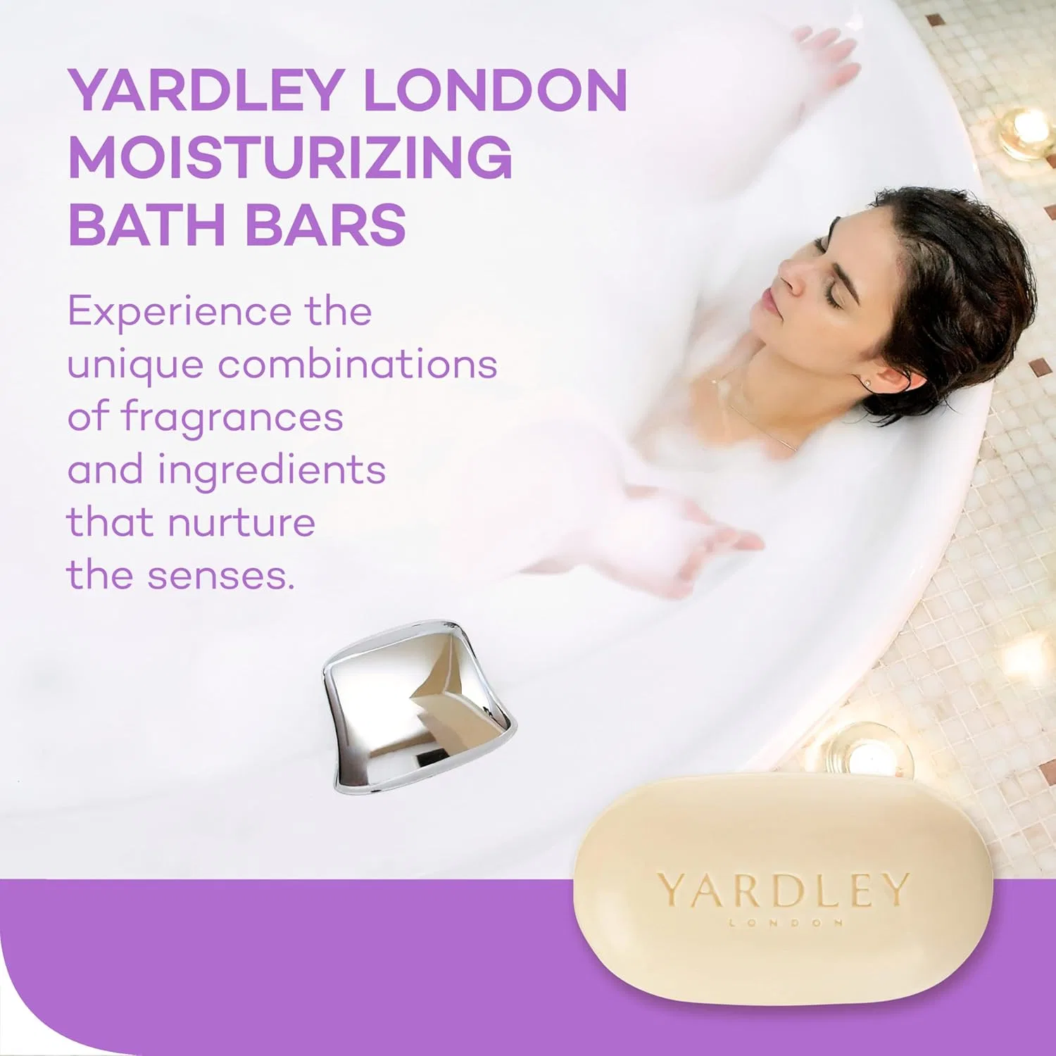 Мыло туалетное твердое, YARDLEY LONDON, 2 шт, 251 мл, Английская Лаванда — фото 4