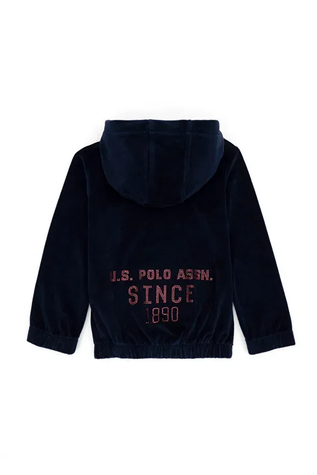 Детское худи для девочек на молнии U.S. Polo Assn., 164809 — фото 2