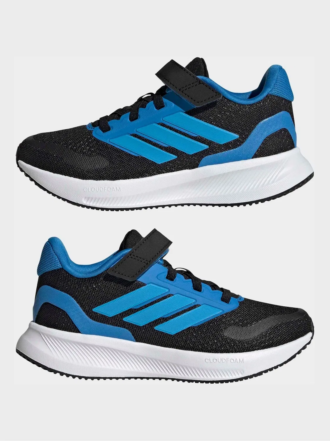 Кроссовки беговые Runfalcon 5 adidas, черный/синий — фото 3