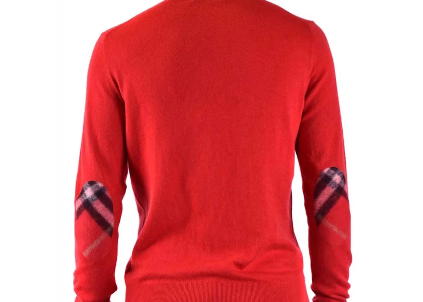 Мужской свитшот с принтом Burberry Vintage Check Elbow Patch Sweatshirt, Red — фото 2