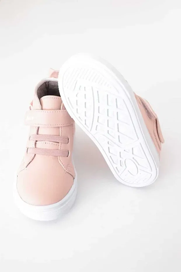 Детские ботинки для девочек ортопедические с липучкой Macco Shoes, Pink — фото 3