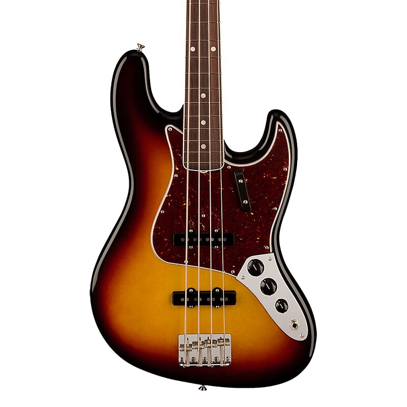 

Fender American Vintage II 1966 Jazz Bass - Накладка на гриф из палисандра, 3 цвета Sunburst