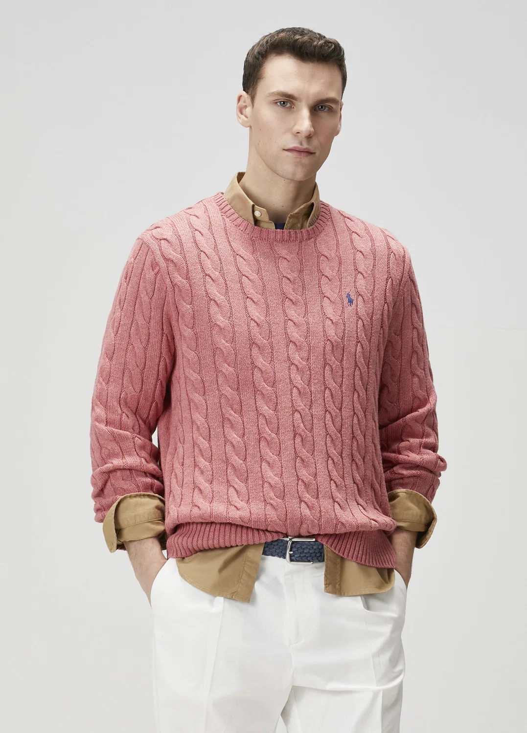 Свитер с косами Polo Ralph Lauren, Pink