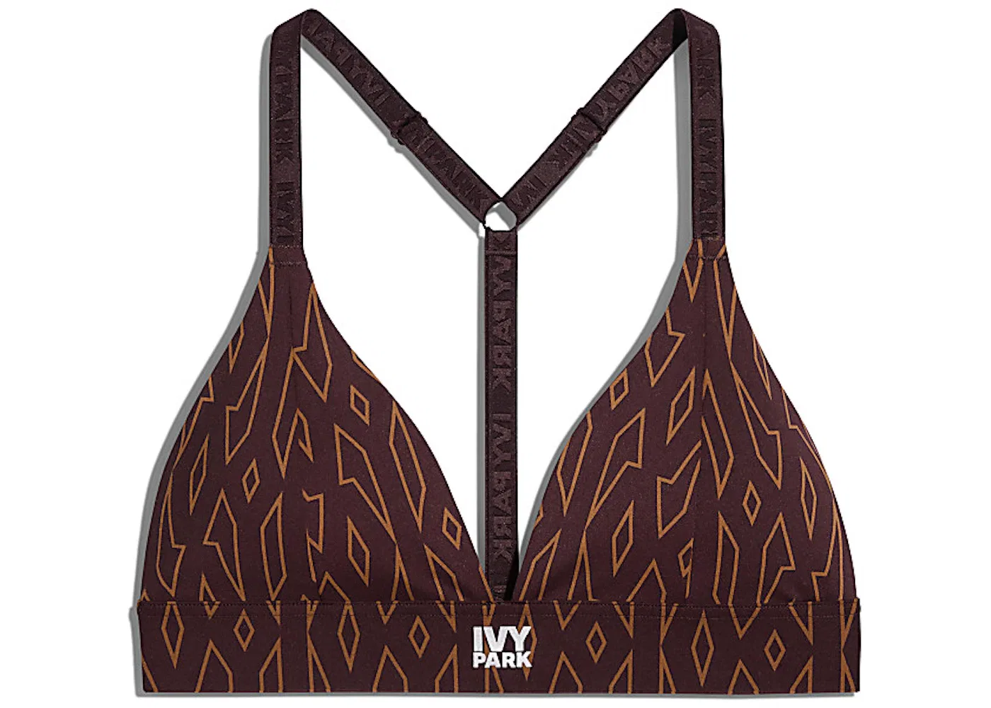 Женский бюстгальтер треугольной формы с низкой поддержкой Bra Adidas, Wild Brown/Night Red