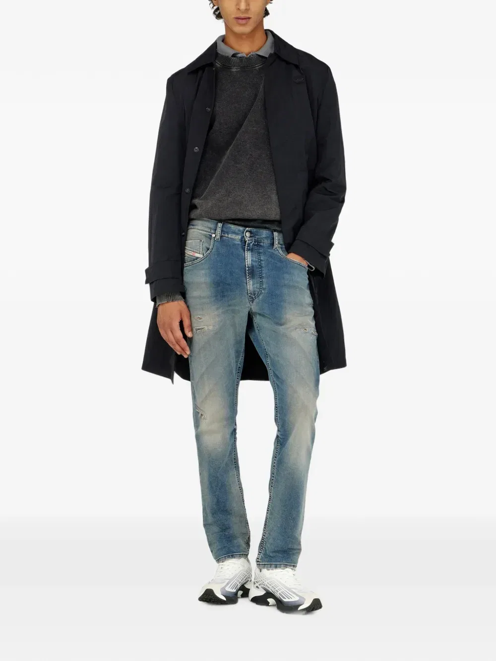 Regular waist 2032 D-Krooley-BW Joggjeans DIESEL, синий — фото 2