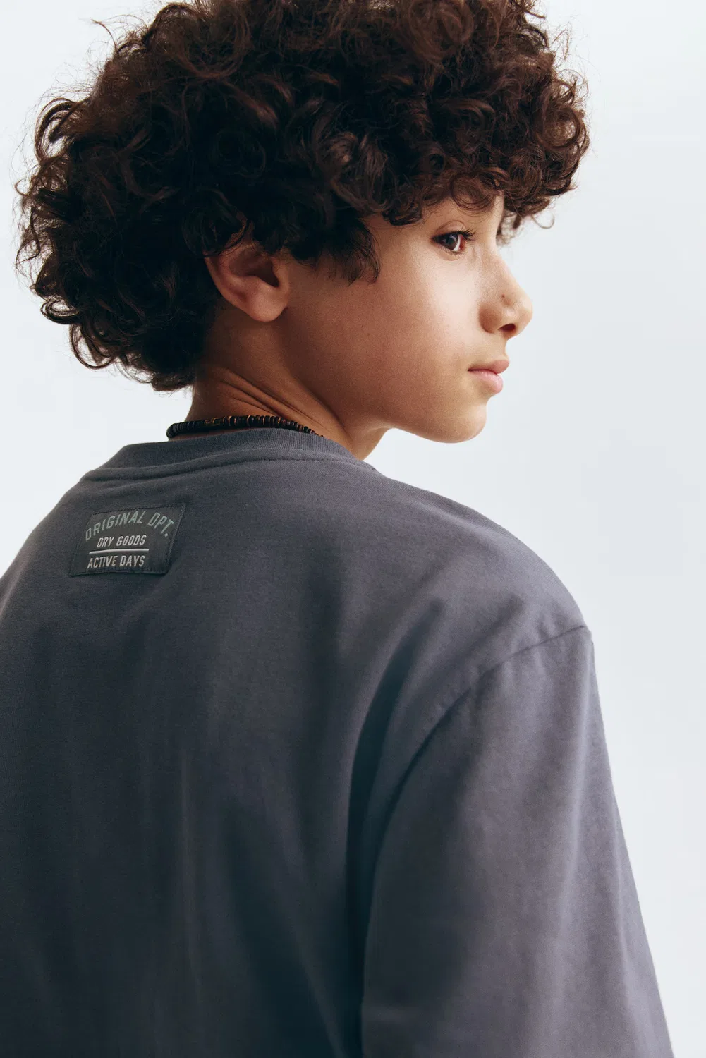 Хлопковая футболка с принтом H&M, Grau/76 — фото 3