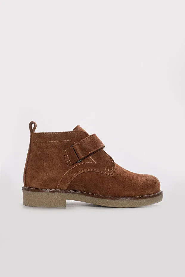 Детские ботинки для девочек на плоском ходу Fast Step, Tan Suede