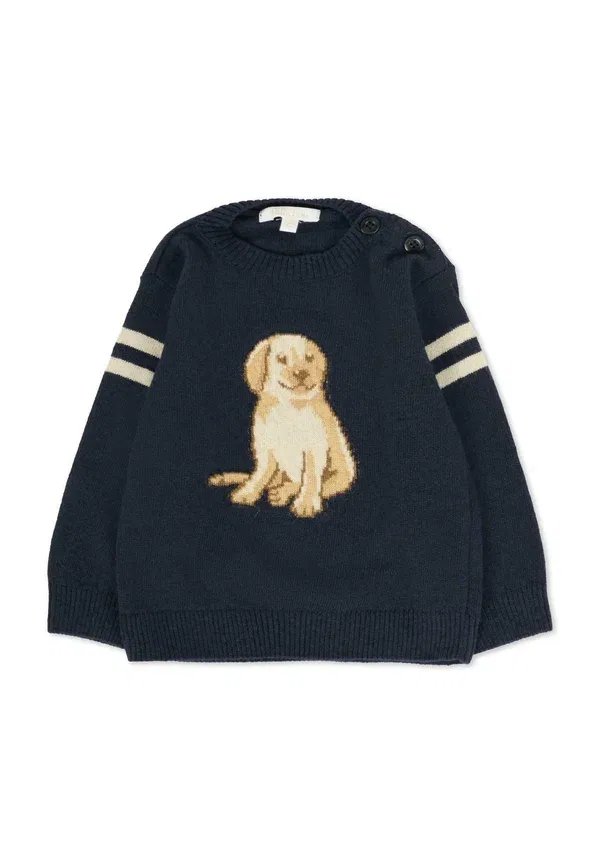 Джемпер с животными Jumper Patachou, синий