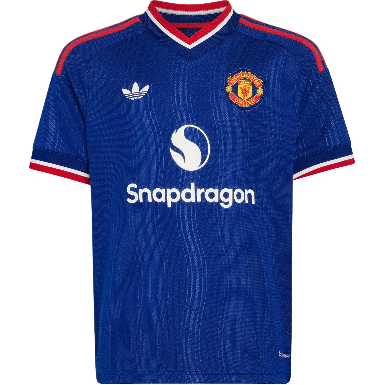 Детская спортивная футболка с V-образным вырезом Royal Blue Adidas Originals, Royal Blue