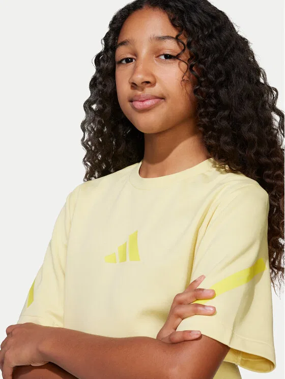 Футболка loose fit Adidas, желтый — фото 4