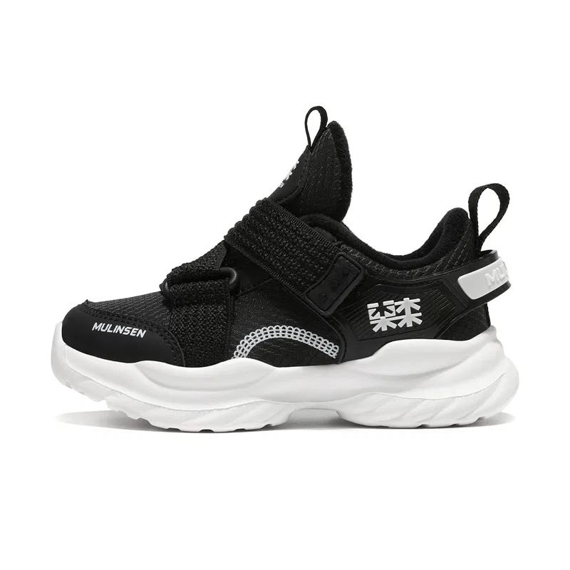 Детские кроссовки с флисовой подкладкой Mulinsen, Black White