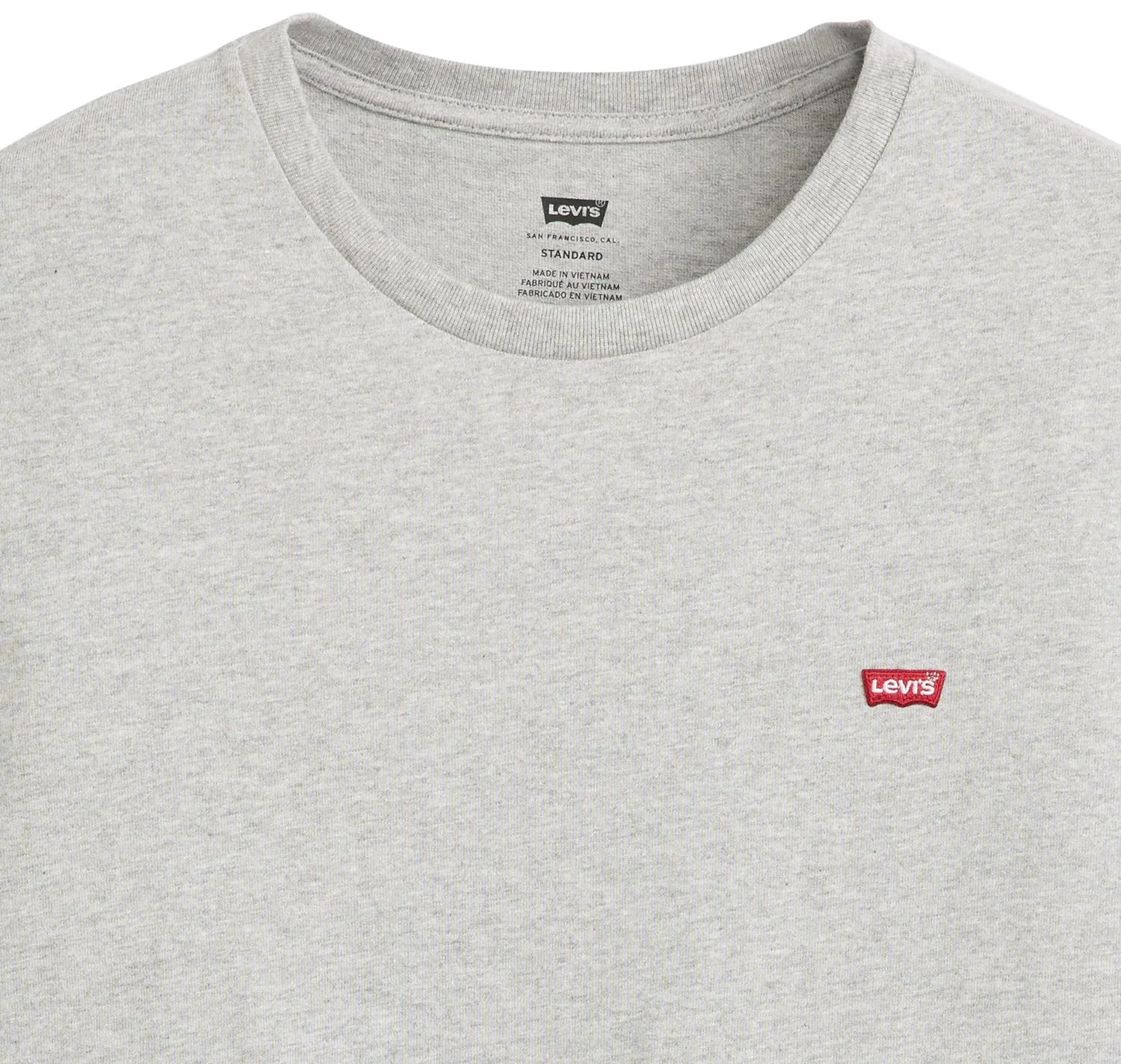 Мужская футболка с коротким рукавом Original Housemark Levi's, Mid Tone Grey Heather Jersey — фото 3