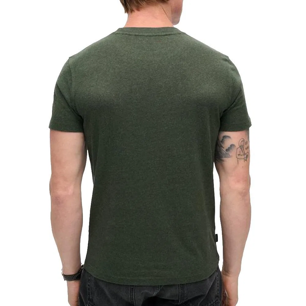Мужская хлопковая футболка Superdry Essential, Grun — фото 2