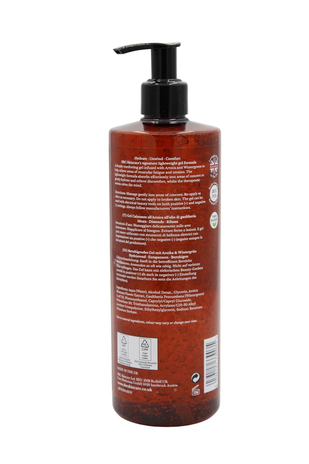 Гель увлажняющий с арникой и зимой SBC, 500 мл Sbc Skincare — фото 2