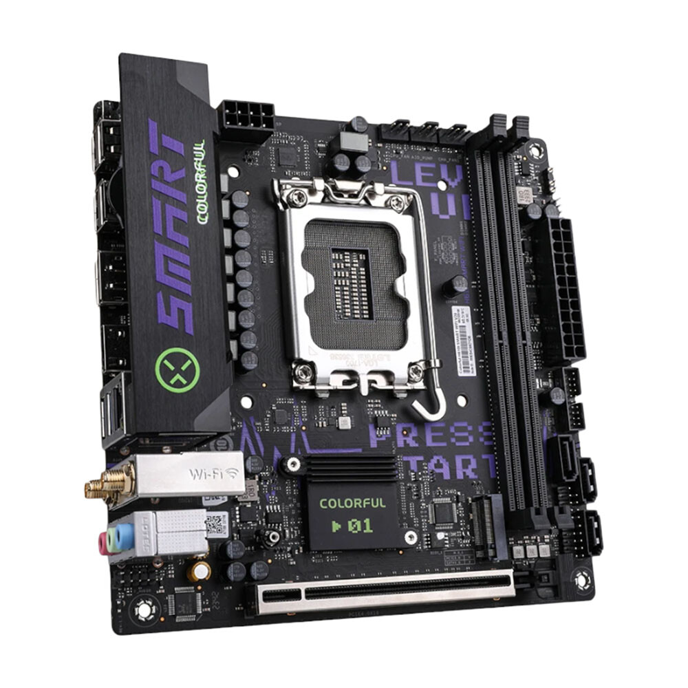 Материнская плата Colorful H610I SMART V20, LGA1700, DDR4, Wi-Fi — фото 3