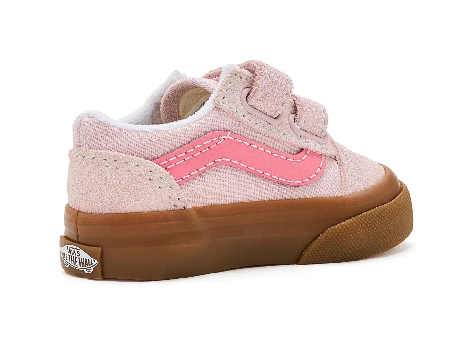 Кроссовки Old Skool V (для младенцев и малышей) Vans Kids, Gum Pale Petal Pink — фото 4