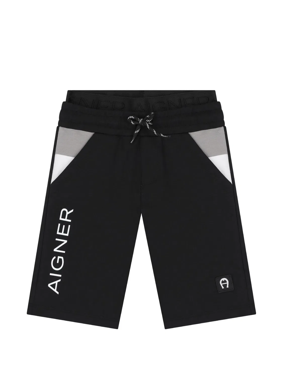 Повседневные шорты с логотипом Aigner Kids, черный