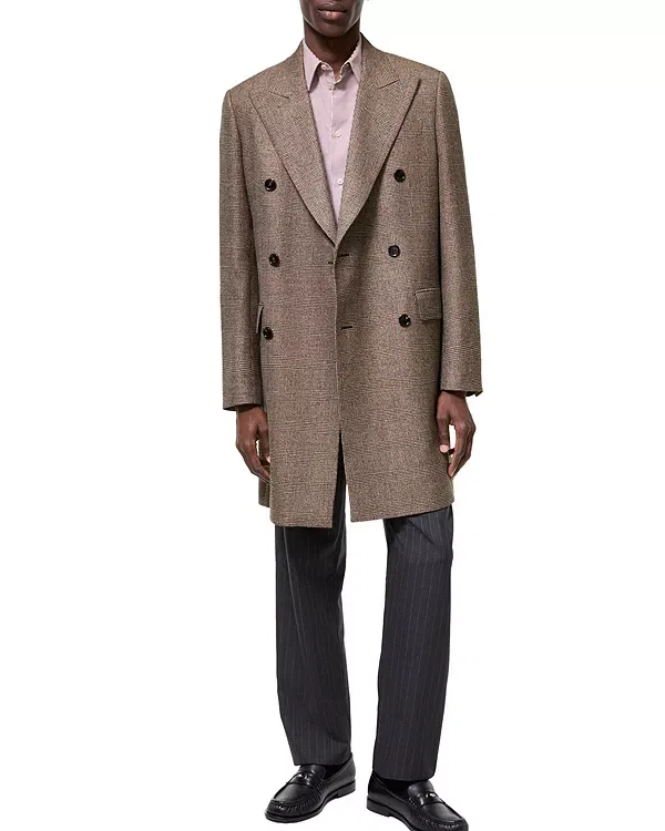 Мужское пальто с принтом Denbury Burberry, Soap Beige/Brown