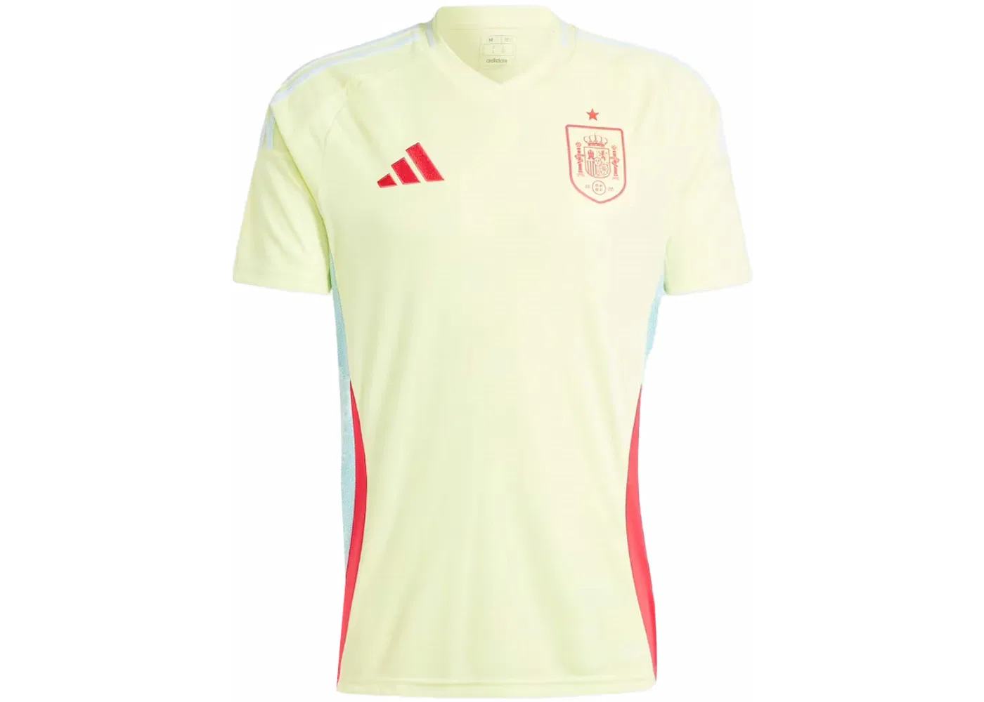 Мужская футбольная футболка с принтом Jersey Adidas, Pulse Yellow/Halo Mint