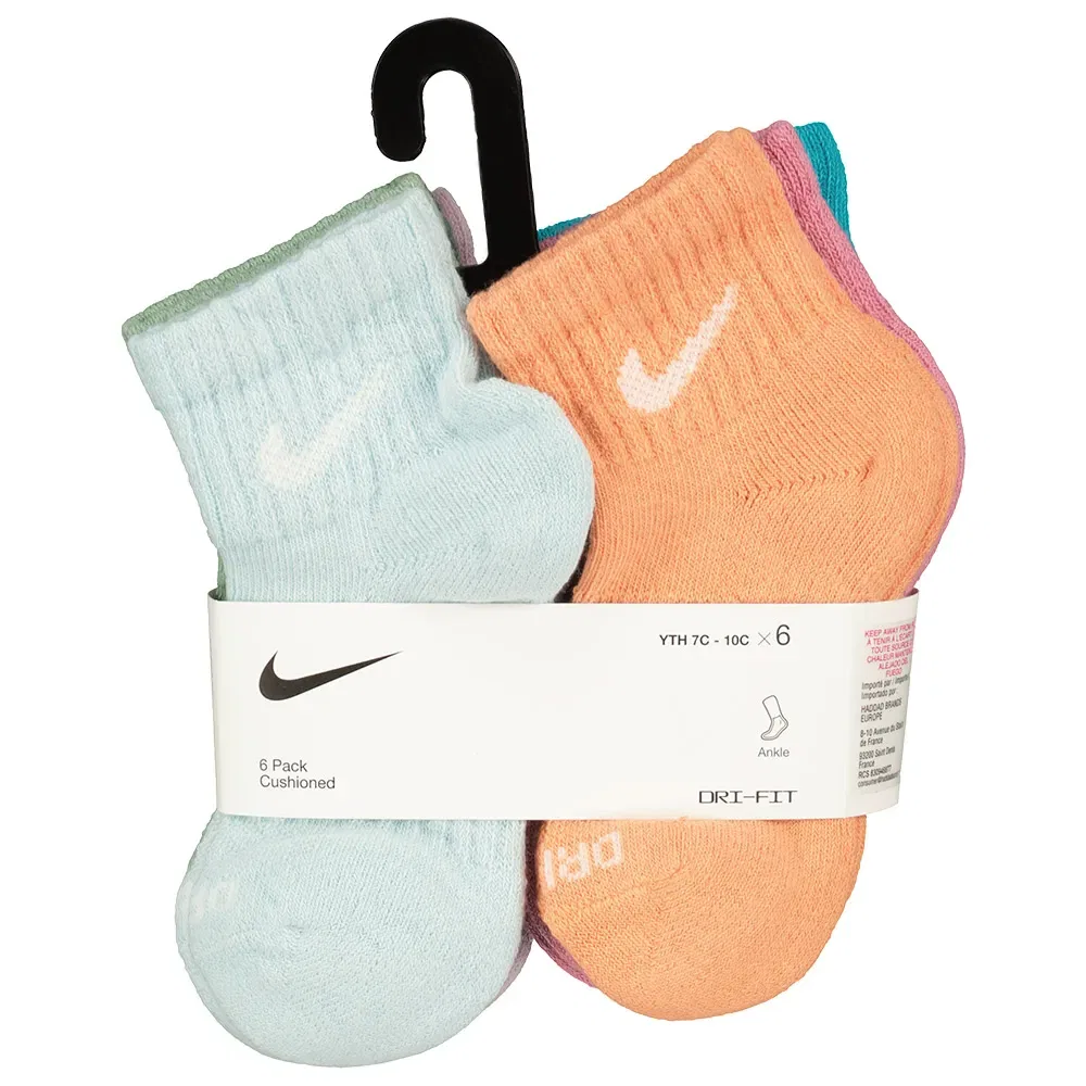 Носки спортивные Dri-Fit Performance 6 пар Nike, мультиколор