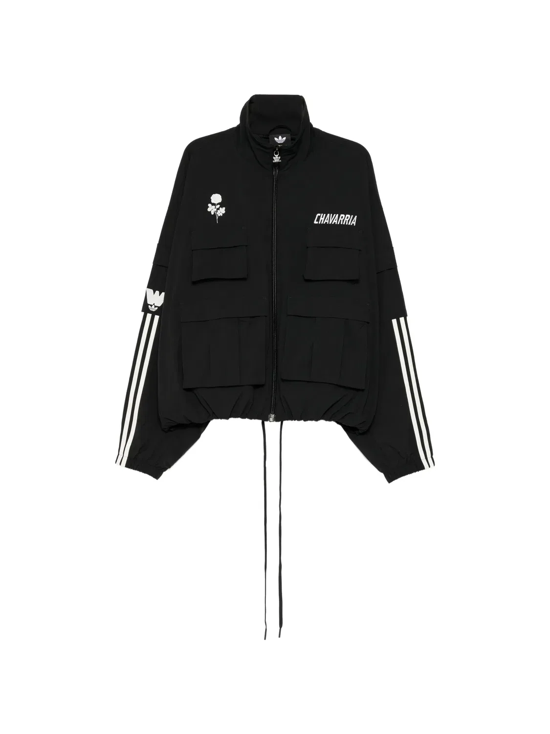 Куртка на молнии Adidas, черный